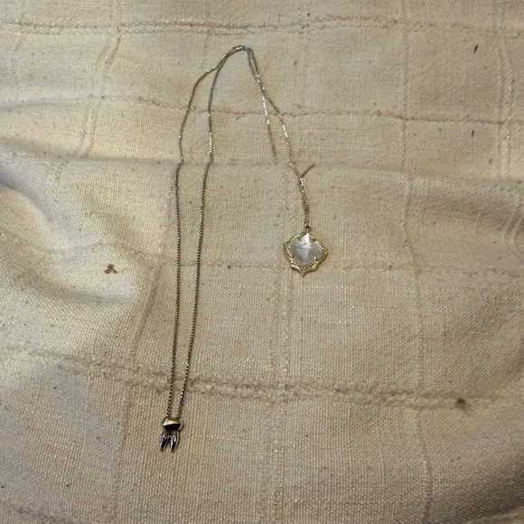 Kendra Scott Silver and Opal Pendant Necklace - Picture 1 of 2